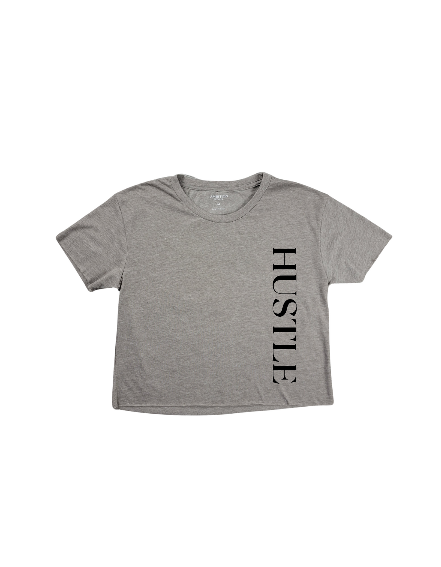 Hustle Crop Tee in Ash Grey